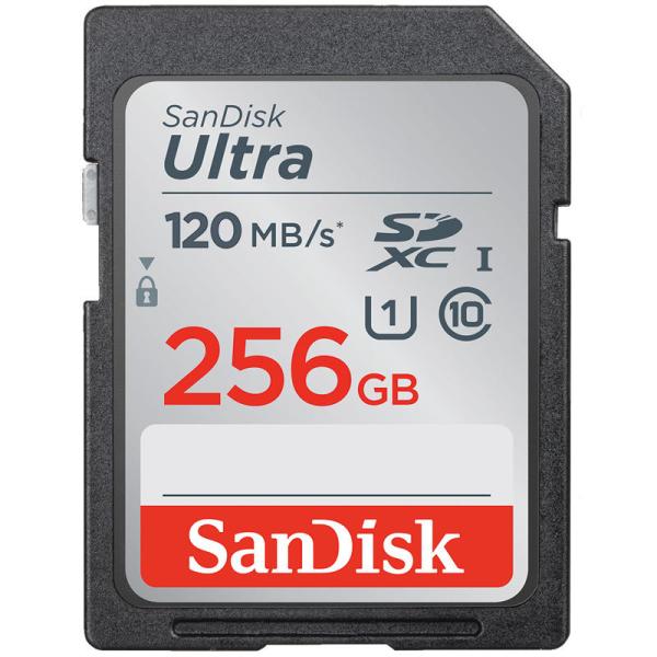 SDXCカード Ultra 256GB UHS-I U1 R:120MB/s Class10 San...