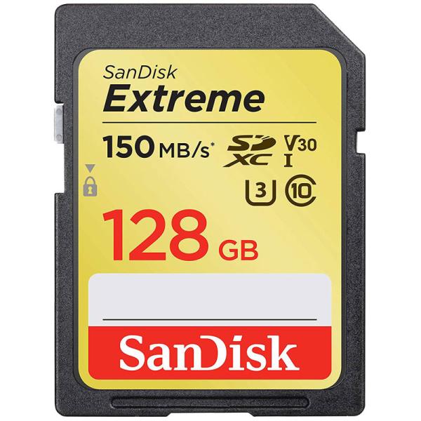 SDカード SDXCカード Extreme 128GB UHS-I U3 V30対応 R:150MB...