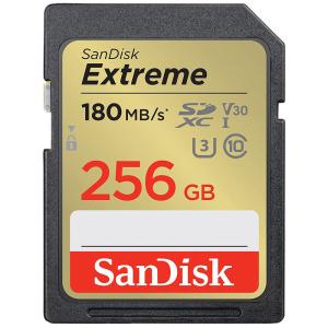 SDカード SanDisk Extreme SDXCカード 256GB UHS-I U3 V30 R:180MB/s W:130MB/s 4K Ultra HD対応 SDSDXVV-256G-GNCIN 海外パッケージ品｜jnh
