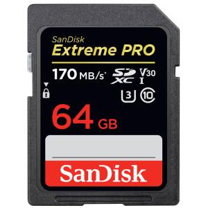 翌日配達 SanDisk ExtremePro UHS-I U3 SDXC 64GB class10 170MB/s V30 4K Ultra HD対応SDSDXXY-064G-GN4IN海外パッケージSA1409XXY 周年感謝セール｜嘉年華