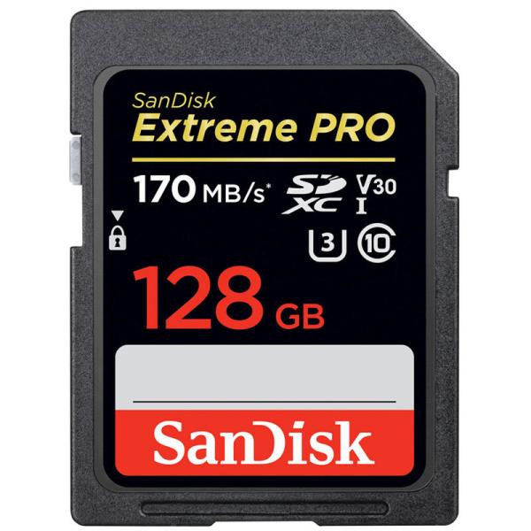 SDカード SanDisk Extreme Pro UHS-I U3 SDXCカード 128GB c...