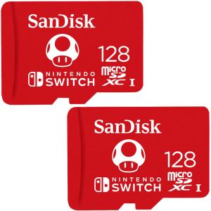 2個セットお買得 マイクロsdカード microSDXC 128GB for Nintendo Switch SanDisk UHS-I U3 R:100MB/s W:90MB/s SDSQXAO-128G-GNCZN並行輸入品 翌日配達