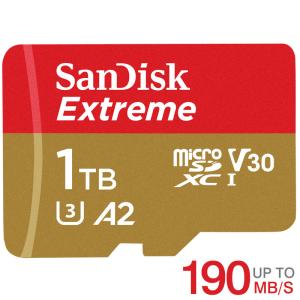 マイクロsdカード microSDXC 1TB SanDisk UHS-I U3 V30 A2 4K R:190MB/s W:130MB/s SDSQXAV-1T00-GN6MN 海外パッケージ  送料無料｜jnh