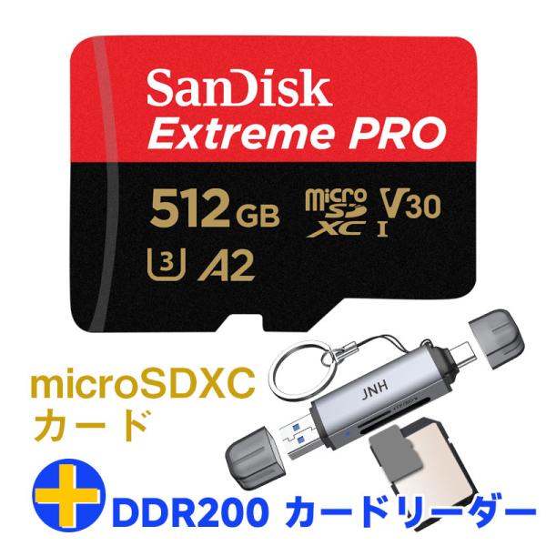 マイクロsdカード 512GB SanDisk V30 A2 R:200MB/s W:140MB/s...