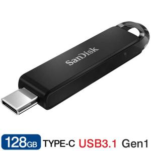USBメモリ 128GB SanDiskサンディスク USB3.1 Type-C Gen1 Ultra スライド式 R:150MB/s SDCZ460-128G-G46海外パッケージ｜jnh