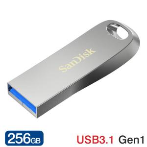 USBメモリ 256GB SanDisk サンディスク USB3.1 Gen1対応 Ultra Luxe 全金属製デザイン R:150MB/s SDCZ74-256G-G46 海外パッケージ品｜嘉年華