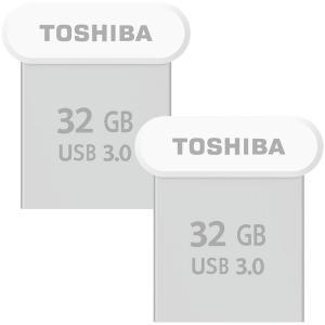 USBメモリ32GB 東芝 【2個セットお買得】TOSHIBA USB3.0 TransMemory  R:120MB/s 超小型サイズ 海外パッケージ品