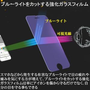 iPhone7/8 強化ガラスフィルム ブルー...の詳細画像4