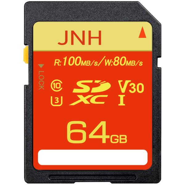 SDカード SDXCカード 64GB JNHブランド 超高速R:100MB/s W:80MB/s C...