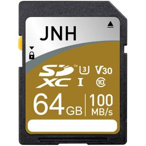 SDカード SDXCカード 64GB JNHブランド 超高速R:100MB/s W:85MB/s Class10 UHS-I U3 V30対応 4K Ultra HD 国内正規品5年保証 翌日配達・ネコポス送料無料｜jnhshop