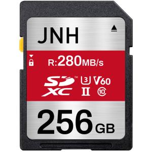 SDXCカード 256GB UHS-II U3 V60 超高速R:280MB/s W:195MB/s JNH Class10 4K Ultra HD動画対応 国内正規品5年保証 翌日配達・ネコポス送料無料