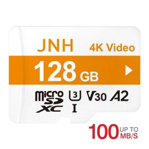 セール！ microSDXC 128GB JNH R:100MB/S W:85MB/S UHS-I U3 V30 4K Ultra HD A2 5年保証 Nintendo Switch動作確認済 翌日配達・ネコポス送料無料｜jnhshop