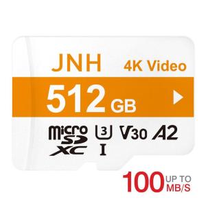 microSDXC 512GB JNH R:100MB/S W:85MB/S UHS-I U3 V30 4K Ultra HD A2 5年保証 Nintendo Switch動作確認済 翌日配達・ネコポス送料無料｜嘉年華Shop