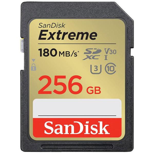 SDXCカード 256GB SanDisk Extreme UHS-I U3 V30 4K R:18...