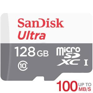 マイクロSD microSDXC 128GB 100MB/s SanDisk UHS-I U1 Class10 SDSQUNR-128G-GN3MN 海外パッケージ品 送料無料 SA3210QUNR-128G-GN3MN