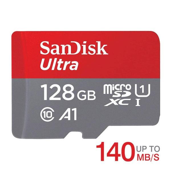 ポイント2倍 microSDカード 128GB SanDisk R:140MB A1対応 UHS-1...