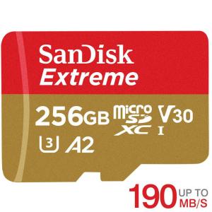 microSDXC 256GB SanDisk UHS-I U3 V30 A2 4K R:190MB/s W:130MB/s SDSQXAV-256G-GN6MN Nintendo Switch対応 海外向けパッケージ 翌日配達・送料無料｜嘉年華Shop