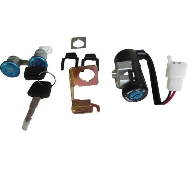 キーシリンダーセット ホンダ ディオ DIO AF34 AF35 キーセット   2芯  鍵セット ...