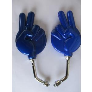 □じゃんけんミラー□チョキ（ブルー）左右セット 8mm正ネジ