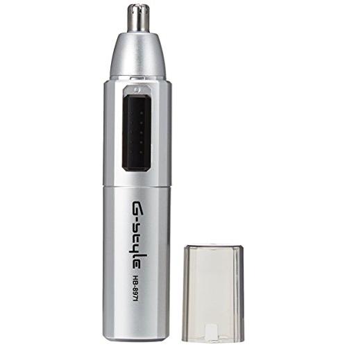 オーム電機 OHM 水洗いノーズトリマー 鼻毛カッター シルバー HB-8971