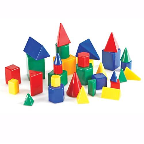 ラーニング リソーシーズ Mini GeoSolids(R) 立体図形ブロック プラスチック製 LE...