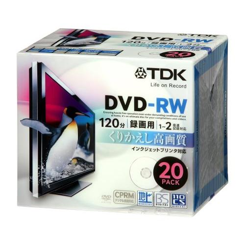 TDK 録画用DVD-RW デジタル放送録画対応(CPRM) インクジェットプリンタ対応 1-2倍速...