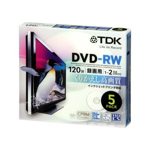 TDK 録画用DVD-RW デジタル放送録画対応(CPRM) インクジェットプリンタ対応 1-2倍速...
