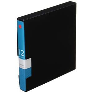 バッファロー BUFFALO CD&DVDファイルケース ブックタイプ 12枚収納 ブルー BSCD01F12BL