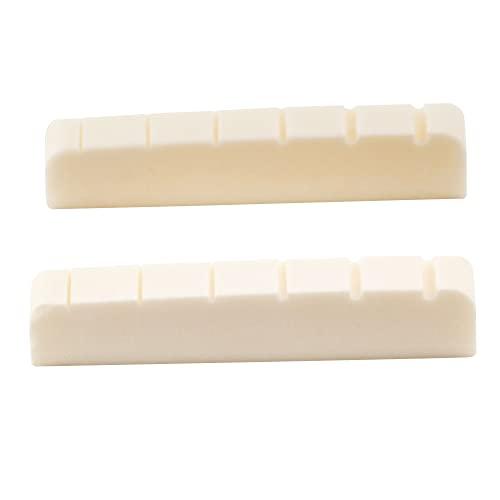 Musiclily Basic 43mm 弦溝加工済み牛骨ナット Gタイプ LPレスポールSGエレキ...