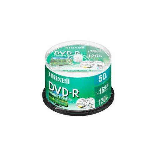 maxell 録画用 DVD-R 標準120分 16倍速 CPRM プリンタブルホワイト 50枚スピ...