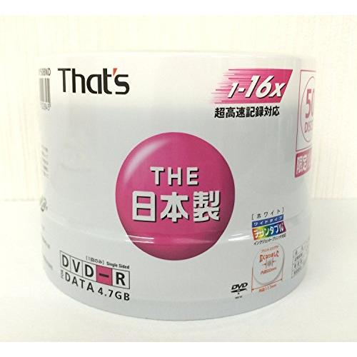 太陽誘電製 That's DVD-R 16倍速4.7GB 50枚入 DR-47WWY50BND