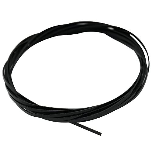 Musiclily Basic プラスチック製ギター用バインディング1650x1x0.5mm ブラッ...