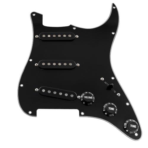 Musiclily Basic 11穴ストラト配線済みピックガードSSS搭載アルニコ Vピックアップ...