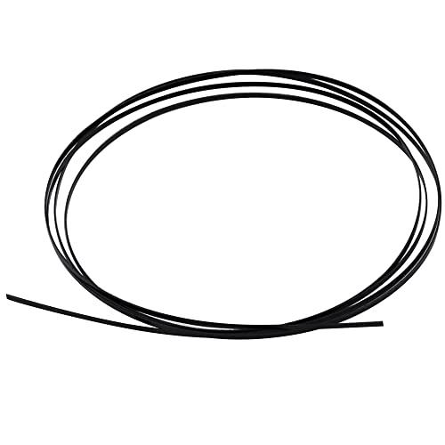 Musiclily Basic プラスチック製ギター用バインディング1650x2x0.5mmブラック