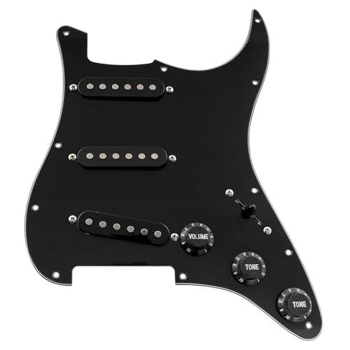 Musiclily Basic 11穴ST配線済みピックガード SSSシングルコイルピックアップセッ...