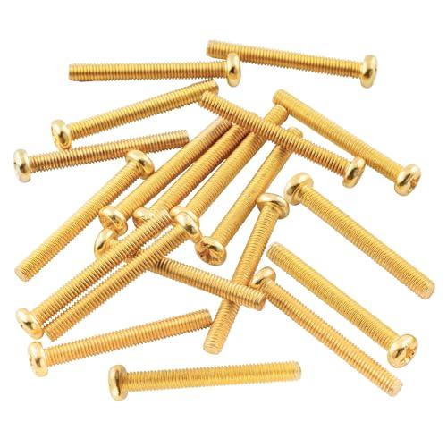 Musiclily Basic 3x35mm 金属 ミリ規格 ハムバッカーピックアップ高さ調整ビス ...
