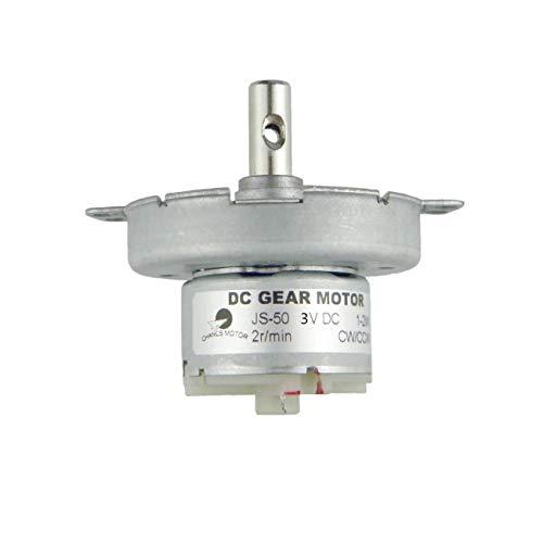 CHANCS ギア電気モーター JS-50 DC 3V 2RPM 低速モーター POM プラスチック...