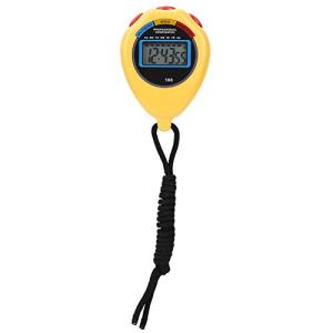 aqxreight ストップウォッチ、審判電子多機能スポーツタイマー、水泳を実行するための専門家(yellow)