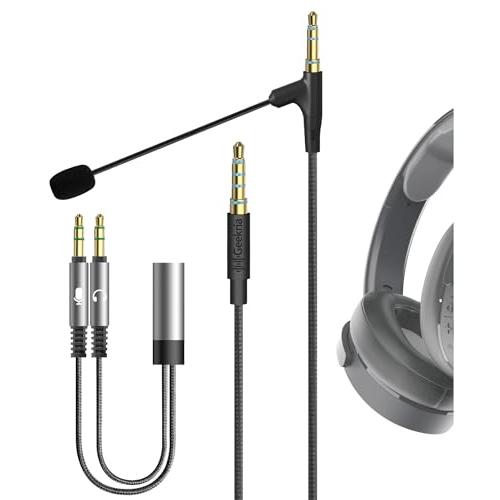 Geekria ブームマイク ヘッドホンケーブル（Skullcandy Hesh 3、Crusher...