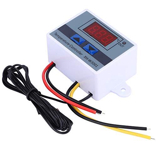 デジタルサーモスタット温度コントローラー、-50°C?110°C DC12V、センサー付き温度制御、...