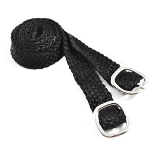 拍車ベルト メッシュストラップ 黒ブラック 左右セット