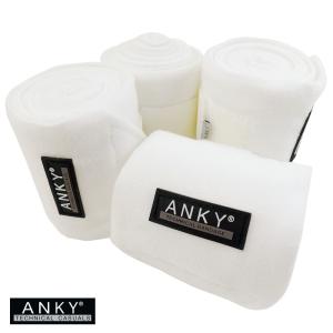 ANKY フリースバンテージ 馬用肢巻4本セット（白 ホワイト）