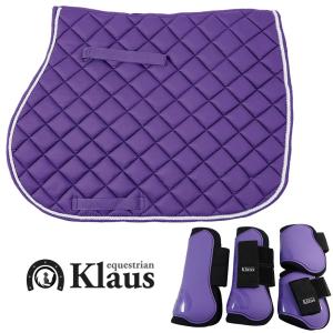 Klaus 馬用 レッグプロテクター 前肢・後肢4点セット LP9（紺ネイビー