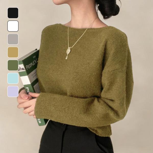 ニットトップス セーター レディースニット 長袖 長そで 体型カバー 着まわし オフィスカジュアル ...