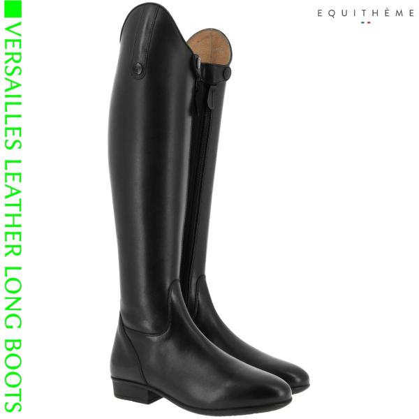 乗馬 ロングブーツ EQUITHEME ヴェルサイユ 本革 ロングブーツ 乗馬用品 馬具