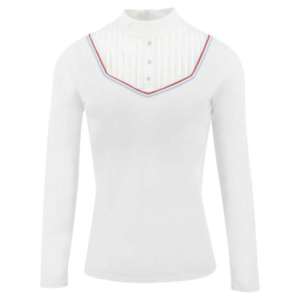 乗馬 ショーシャツ EQUITHEME カブール コンペティション シャツ 長袖 レディース 乗馬用...