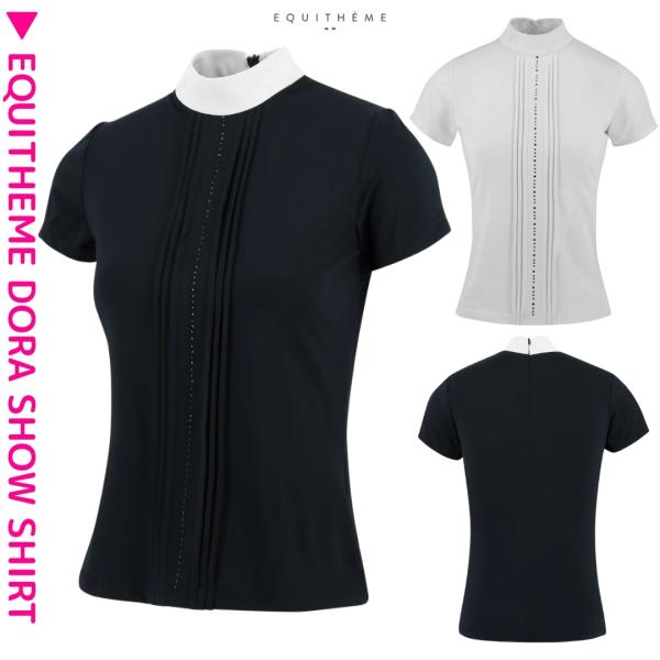 乗馬 ショーシャツ EQUITHEME ドーラ ショーシャツ 半袖 レディース 乗馬用品 馬具