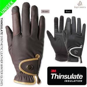 EQULIBERTA シンサレート防寒合皮グローブ 乗馬 グローブ