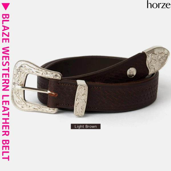 乗馬 ベルト horze ブレイズ ウェスタン レザーベルト 乗馬用品 馬具