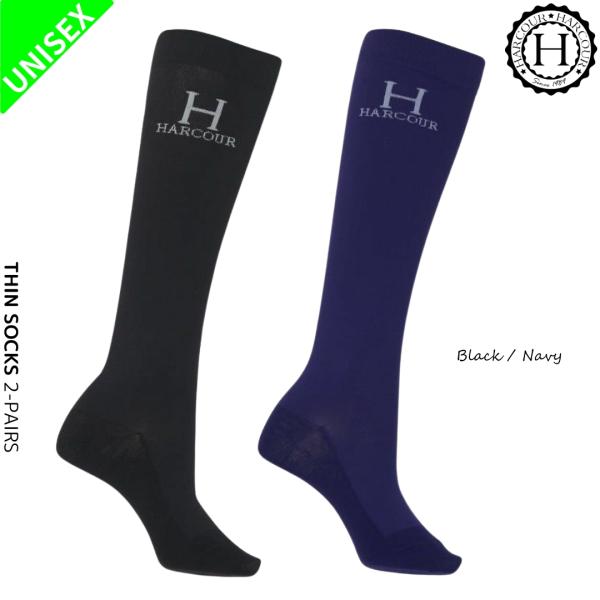 乗馬 ソックス HARCOUR バドミントン 薄手 ソックス（2枚組） 乗馬用品 馬具